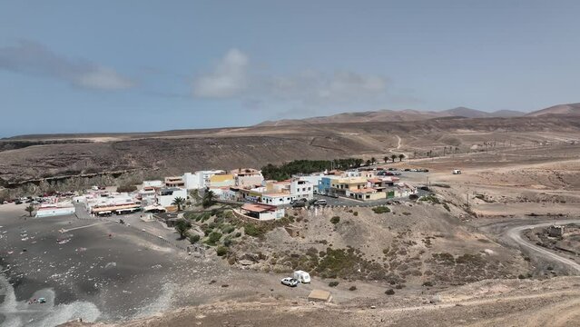 Fuerteventura El Cotillo Cliff filmed with a drone