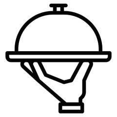 serving food food delivery restaurant icon