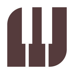 Piano logo icon design