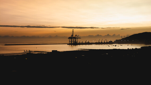 Landscape view of Imbituba Harbor
