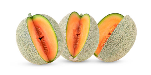 cantaloupe melon isolated on transparent png