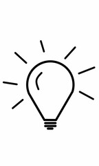 Light bulb icon vector. Bulb, ideas, innovation icon symbol