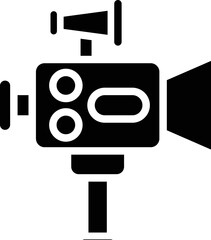 Movie Camera Vector Icon
