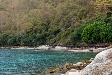 Khao Laem Ya-Mu Ko Samet National Park in Rayong Province, Eastern Thailand. The beautiful sea in thailand.