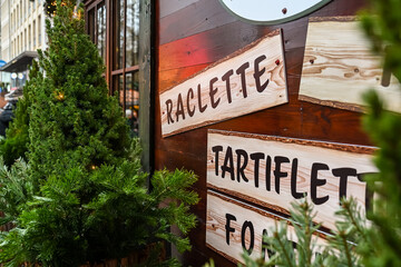 Luxembourg ville marché Noel fete illumination eclairage restaurant raclette tartiflette rosti...