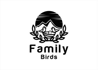 family bird logo design