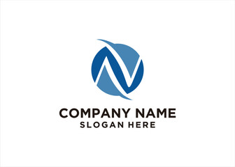 n logo design av symbol letter initial name business - obrazy, fototapety, plakaty