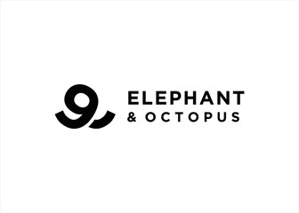 abstract octopus symbol logo