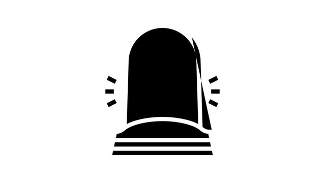 vertical phone charger line icon animation