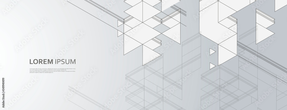 Aufkleber abstract background with geometric shapes and hexagon pattern. vector illustration for medicine, tec