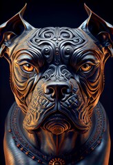 Midjourney abstract render of a dog