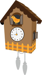 cuckoo clock Wallpaper vector illustration. Christmas Image or background