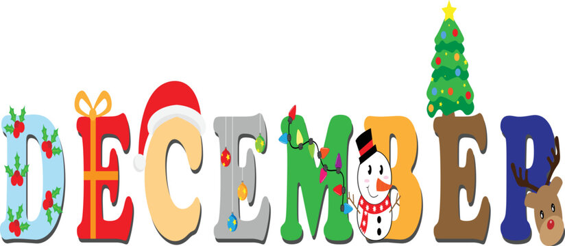Christmas december Wallpaper vector illustration. Christmas Image or background
