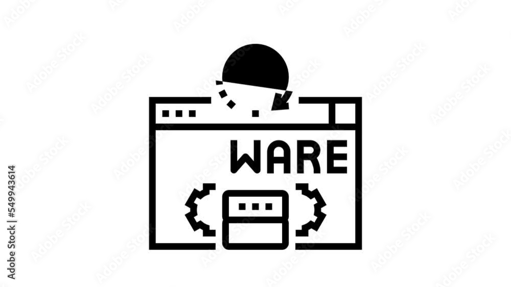 Poster vmware data recovery line icon animation