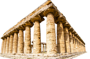 Temple of Hera, Paestum. Italy. PNG image transparent background - 549943607