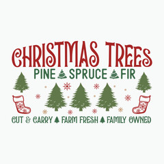 Christmas trees pine spruce fir cut and carry farm fresh family owned