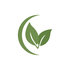 Leaf Elements World Environment Day Icon for template design