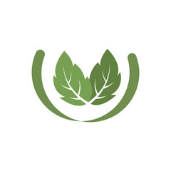 Leaf Elements World Environment Day Icon for template design