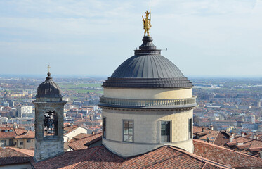 Italy, Bergamo, Church of Santa Maria Maggiore (ital. Basilica di S.Maria Maggiore) and cathedral of Bergamo