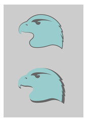 eagle head for logo, simple illustration