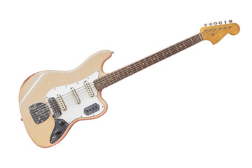 Light Brown Color Bass Electric - obrazy, fototapety, plakaty