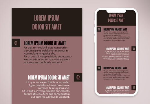 Copper Rose Color Simple Tips Business Infographic