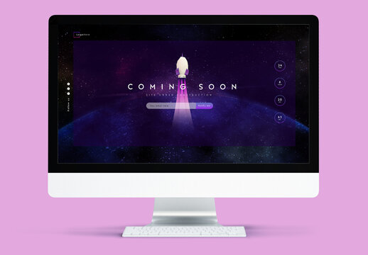 Coming Soon Rocket Style Web Template