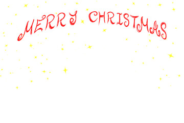 Text Merry Christmas. Xmas holiday concept