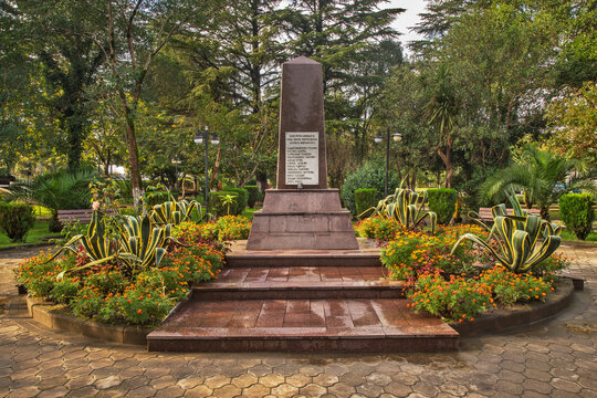 Monument to those killed in the August war in Poti. Georgia