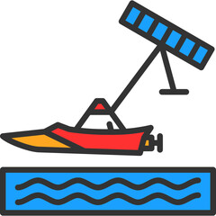 Kiteboarding Icon