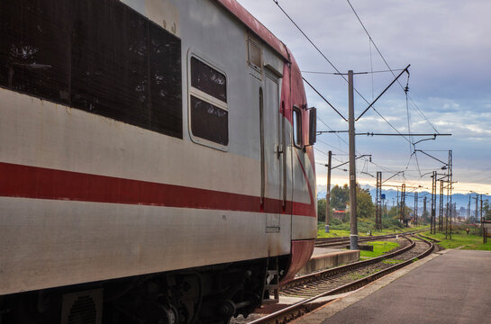 Railway station in Zugdidi. Georgia