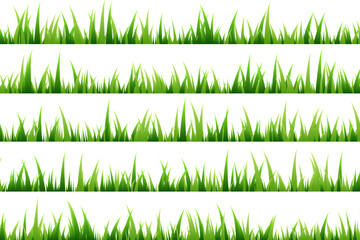 Green grass decorative elements.