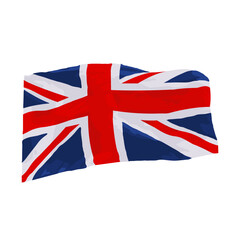 UK flag, union jack  - vector illustration