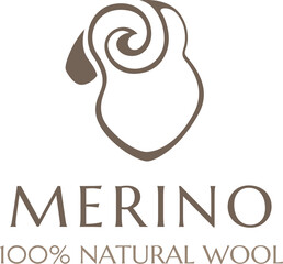 Obraz premium Merino wool logo