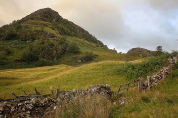 Fototapeta na wymiar Scenic landscape of Scottish Highlands near Kinlochleven, Scotland