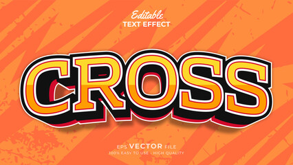 Editable text style effect - sports text effects style illustration