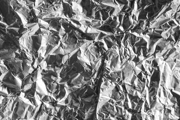 aluminum foil texture for background. Picture dark tone.