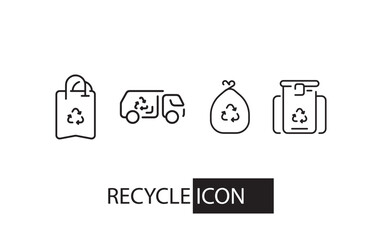 recycle icon design vector illustration nature save and natural element icon