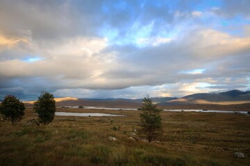 Mountains view of Highlands near Glencoe, Scotland