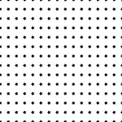 Geometric seamless pattern with stars. Monochrome abstract vector texture.