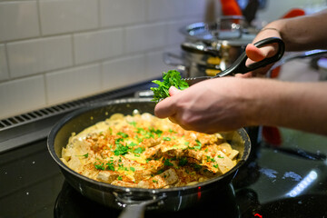 chef preparing food