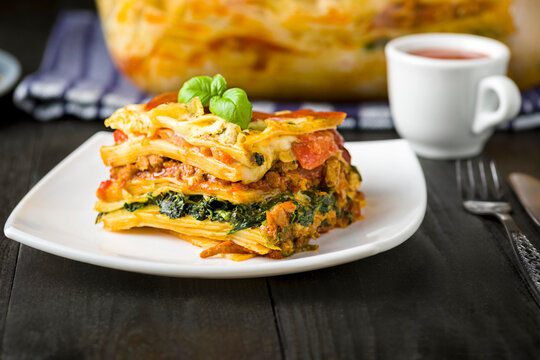 lasagna - a popular dish of Italian cuisine