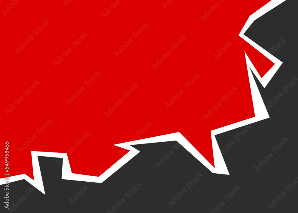 Poster simple background with jagged edge pattern and with some copy space area