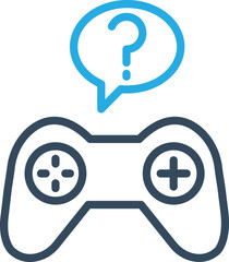 Game questions Vector Icon
