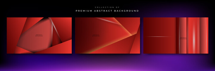 Abstract red background with metal texture and line texture