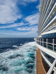 vista da nave da crociera