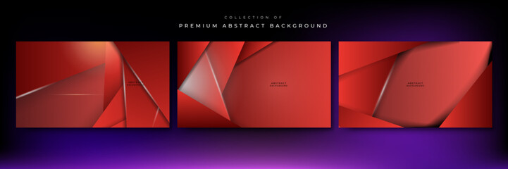 Abstract red background with metal texture and line texture