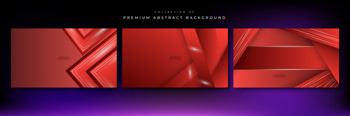 Abstract red background with metal texture and line texture