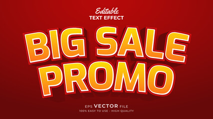 Fototapeta na wymiar Super promo for big sale typography premium editable text effect