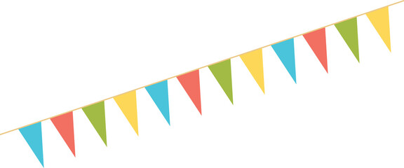Obraz premium Party colorful flags. Celebration Event